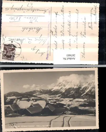 287603,Schiheim Skiheim Kemeterhof b. Haus Bergkulisse Winterbild pub Max Mayer