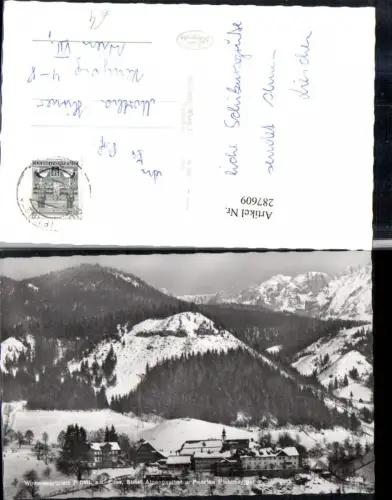 287609,Pichl an d. Enns Totale Alpengasthof Pension Pichlmayrgut Bergkulisse Winterbild
