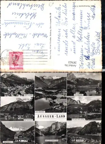 287622,Ausseer-Land Alt-Aussee Bad Aussee Grundlsee Totale Bergkulisse Mehrbildkarte