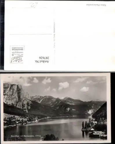287626,Grundlsee Totale m. Backenstein Bergkulisse