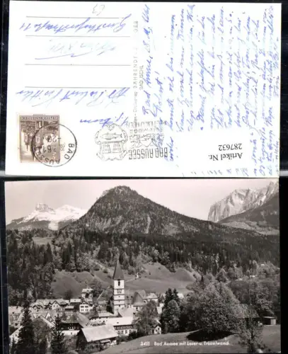 287632,Bad Aussee Totale m. Loser- u. Trisselwand Bergkulisse