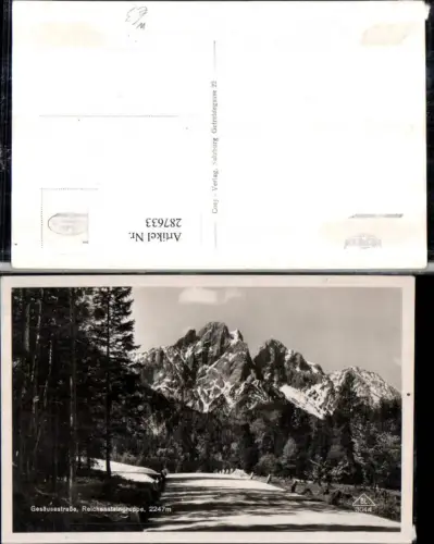 287633,Gesäusestraße Reichensteingruppe Bergkulisse b. Admont