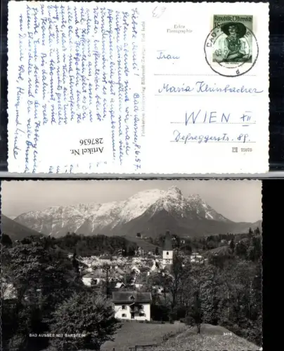 287636,Bad Aussee Totale m. Sarstein Bergkulisse