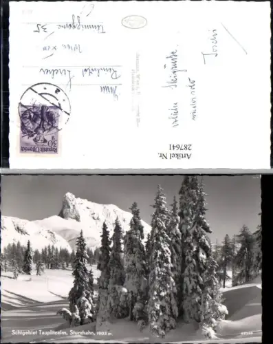 287641,Tauplitzalm b. Tauplitz Sturzhahn Bergkulisse Winterbild