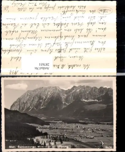 287651,Mitterndorf Totale m. Grimming Bergkulisse pub F. E. Brandt 5402