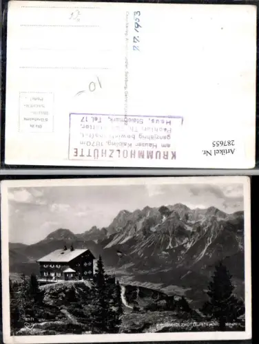 287655,Krummholzhütte Berghütte Bergkulisse b. Haus