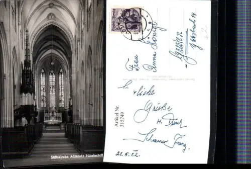 315749,Admont Stiftskirche Mittelschiff Kanzel