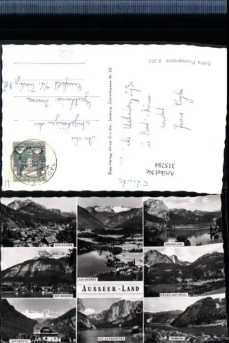 315784,Altaussee Bad-Aussee Grundlsee Totale See Wasnerin Bergkulisse Mehrbildkarte