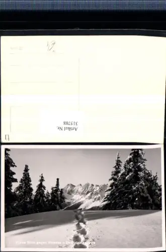 315788,Planei b. Rohrmoos Blick geg. Ramsau u. Dachsteingebirge Bergkulisse Winterbild