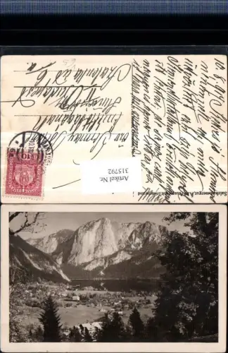 315792,Altaussee Totale m. Trisselwand Bergkulisse pub F. E. Brandt 083