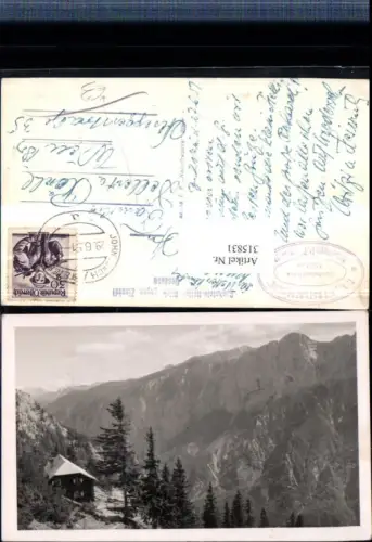 315831,Buchsteinhütte Berghütte b. Weng m. Blick geg. Zinnödl