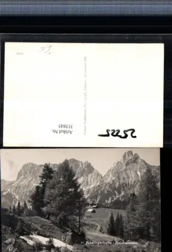 315845,Mödlingerhütte Berghütte b. Johnsbach m. Reichenstein Bergkulisse