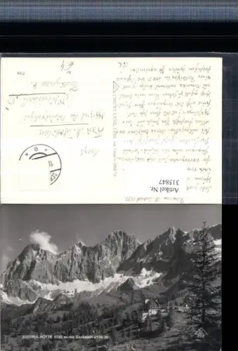 315847,Austriahütte Berghütte b. Ramsau m. Dachstein Bergkulisse