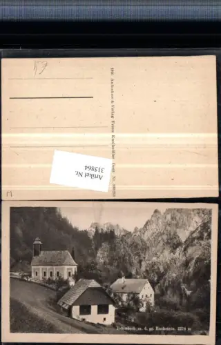 315864,Johnsbach Kirche m. Großen Buchstein Bergkulisse