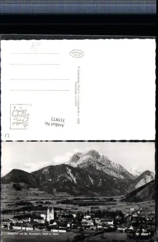 315872,Admont Totale m. Großen Buchstein Bergkulisse