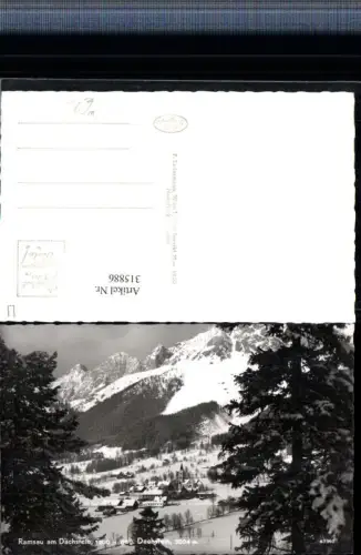 315886,Ramsau am Dachstein Totale Bergkulisse Winterbild