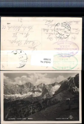 315889,Dachstein m. Austriahütte Berghütte b. Ramsau Bergkulisse