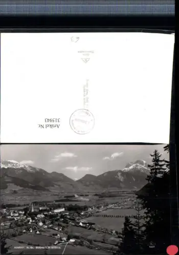 315943,Admont Totale m. Großen Buchstein Bergkulisse
