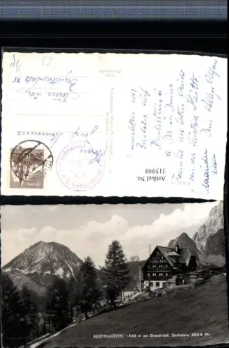 315949,Austriahütte Berghütte am Brandriedl b. Ramsau m. Dachstein Bergkulisse