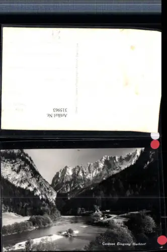 315963,Gesäuse Eingang b. Johnsbach m. Hochtor Bergkulisse