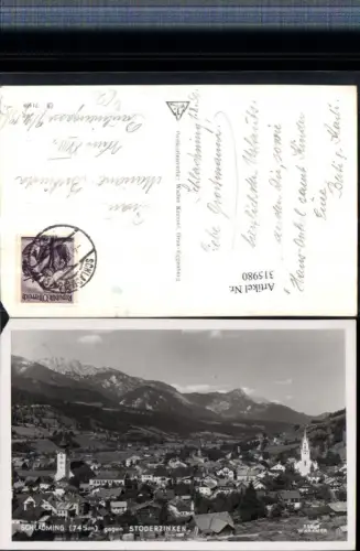 315980,Schladming Totale geg. Stoderzinken Bergkulisse