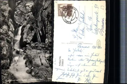 316015,Ramsau am Dachstein Silberkarklamm Klamm Wasserfall Leiter