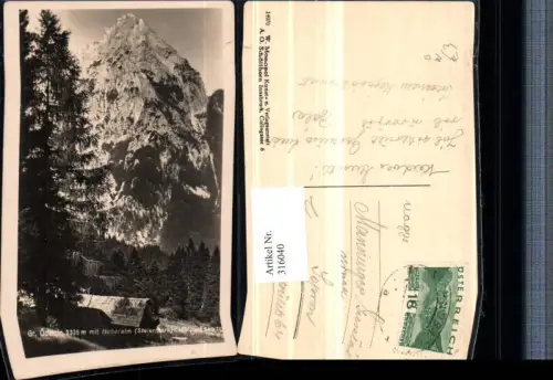 316040,Großer Ödstein m. Huberalm b. Johnsbach Bergkulisse