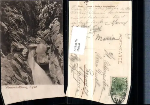 316070,Wörschach Klamm Wasserfall