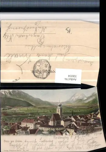 328334,Gruß aus Liezen Teilansicht Kirche