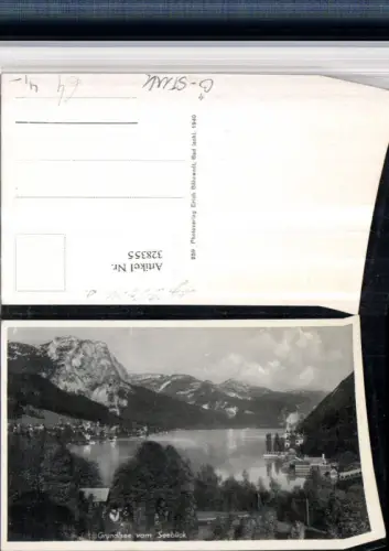 328355,Grundlsee Totale vom Seeblick Bergkulisse