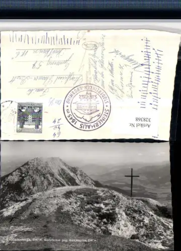 328368,Stoderzinken b. Gröbming Gipfelkreuz geg. Kammspitze