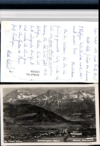 328388,Admont Totale m. Scheiblingstein u. Großen Pyhrgas Bergkulisse