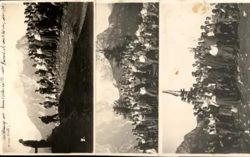 329627,3 Foto Ak Eröffnung Ennstalerhütte Weng im Gesäuse Admont Tamischbachturm 1929