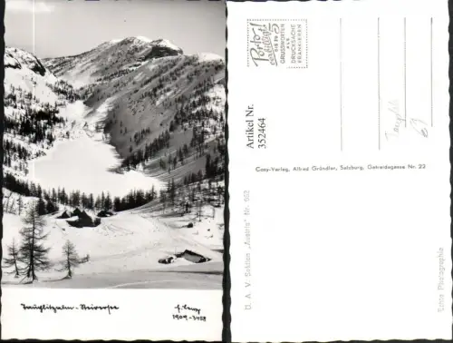 352464,Tauplitzalm b. Tauplitz Steirersee See Bergkulisse Winterbild