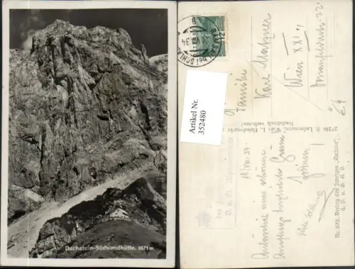352480,Dachstein Südwandhütte Berghütte b. Ramsau Bergkulisse