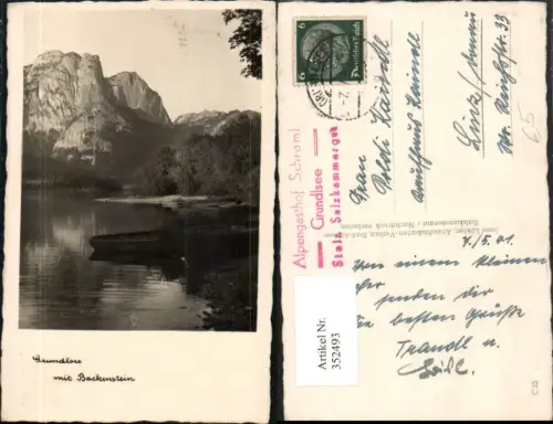 352493,Grundlsee See m. Backenstein Bergkulisse