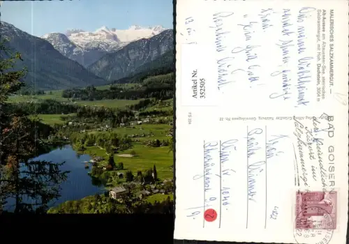 352505,Altaussee Totale m. Hohen Dachstein Bergkulisse