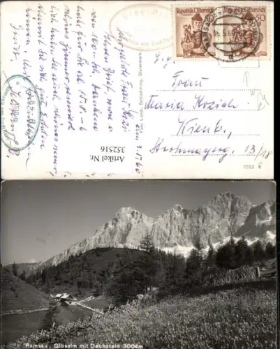 352516,Ramsau Glösalm m. Dachstein Bergkulisse