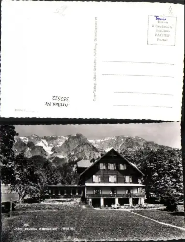352522,Hotel Pension Ramsauhof b. Ramsau Bergkulisse
