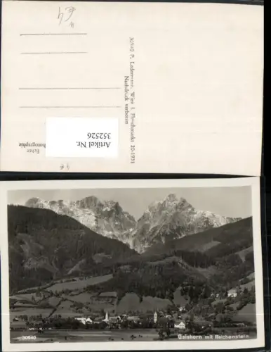 352526,Gaishorn Totale m. Reichenstein Bergkulisse