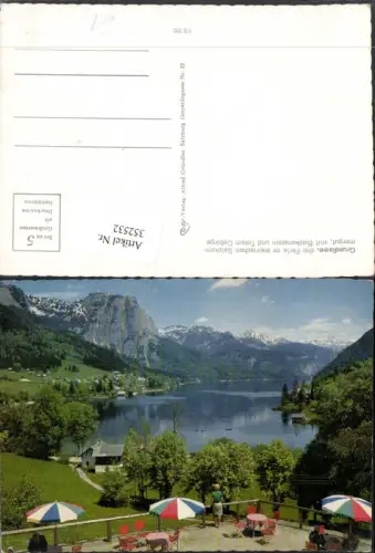 352532,Grundlsee Teilansicht m. Backenstein u. Totem Gebirge Bergkulisse
