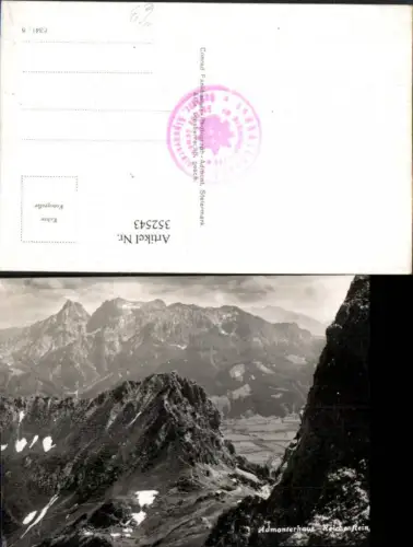 352543,Admonterhaus Berghütte b. Weng m. Reichensteingruppe Bergkulisse