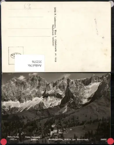 352576,Austriahütte Berghütte am Brandriedl b. Ramsau m. Dachstein Bergkulisse