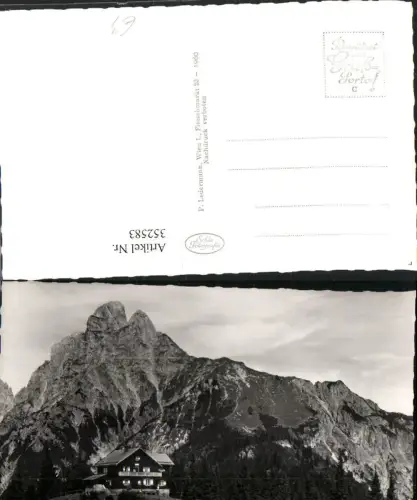 352583,Gesäuse Mödlingerhütte Berghütte b. Johnsbach m. Reichenstein Bergkulisse