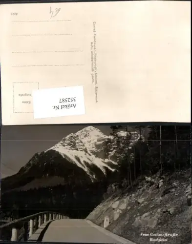 352587,Gesäusestraße Buchstein b. Weng Bergkulisse