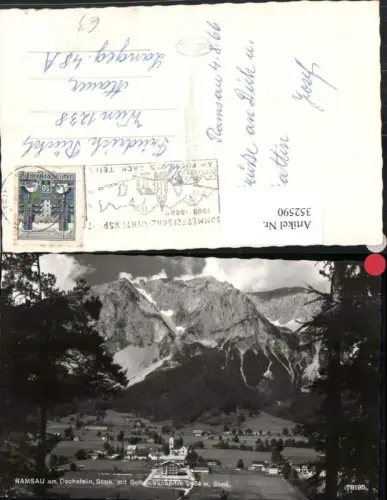 352590,Ramsau am Dachstein Totale m. Scheichenspitze Bergkulisse