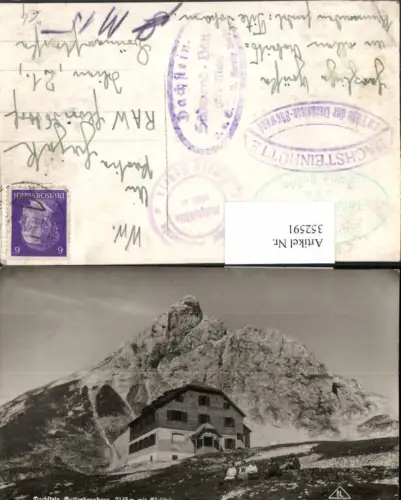 352591,Guttenberghaus Berghütte b. Ramsau m. Eselstein Bergkulisse