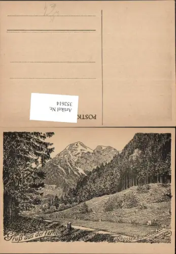 352614,Künstler AK Sohninger Großer Buchstein b. Weng Bergkulisse