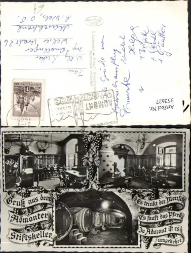 352627,Admont Gruß aus dem Admonter Stiftskeller Fässer Mehrbildkarte