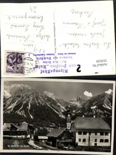 352628,St. Rupert am Kulm Teilansicht Kirche Bergkulisse